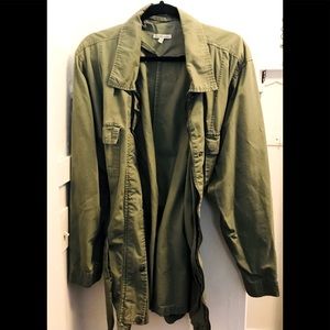 Olive Green Utility Jacket Woman’s Plus Size 3x